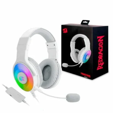 Ovansu Auricular Microfono Rosado RGB OS-AUG700P PS4 PC Gamer