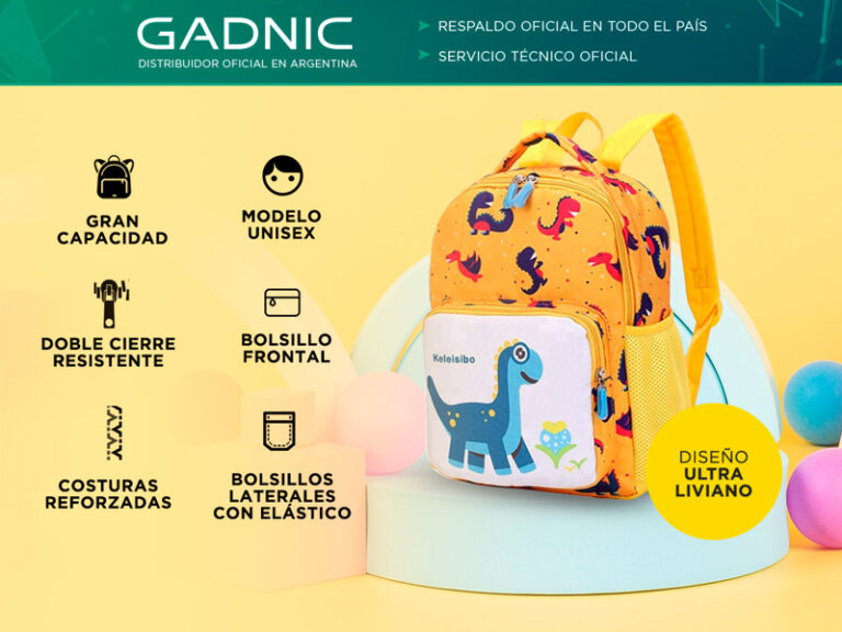Mochila Dinosaurio Kids Gadnic Moch060a - Image 4
