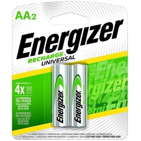 PILA DOBLE A AA2 ENERGIZER RECARGABLE UNIVERSAL
