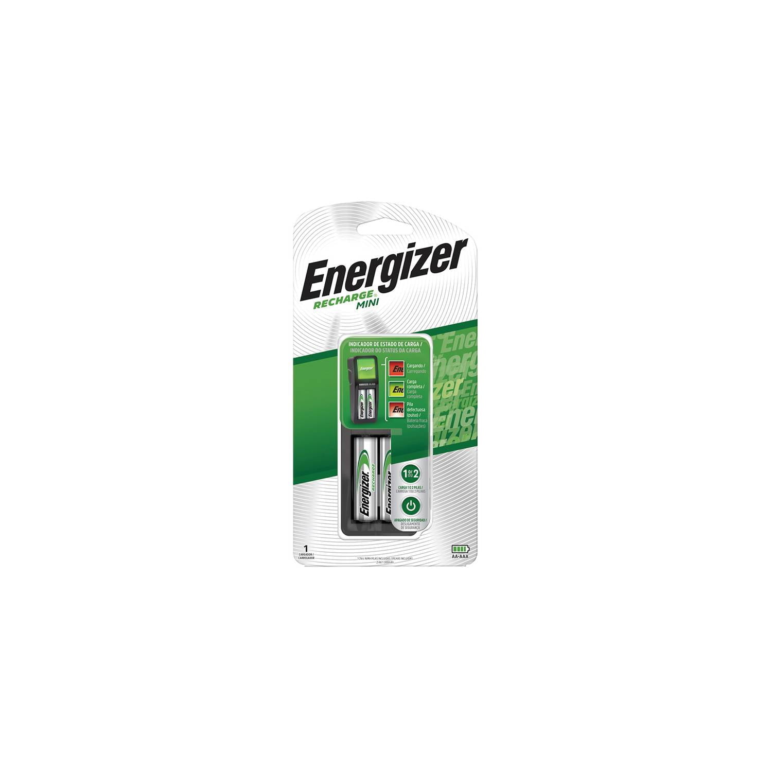 Cargador + 2 Pilas Aa Recargables 1300ma Energizer Ch2pc4 - Energizer