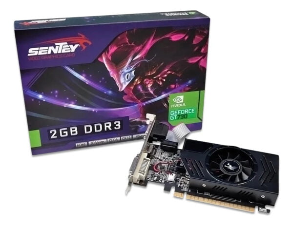 PLACA VIDEO SENTEY DDR3 2GB GEFORCE GT730 VGA PCIE