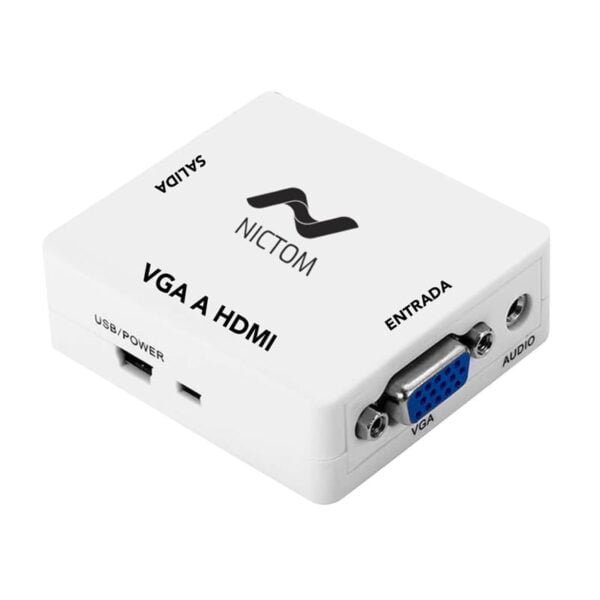 CONVERSOR VGA + AUDIO A HDMI NETMAK NM-HD2