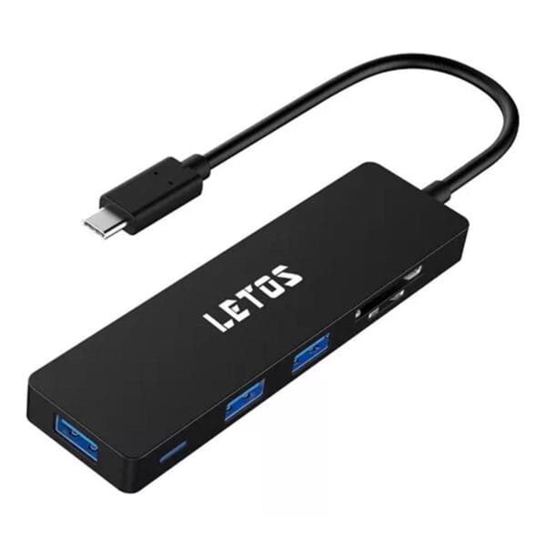 HUB USB/SD/MICRO SD a TIPO C 3.0 LETOS LE-HBA05