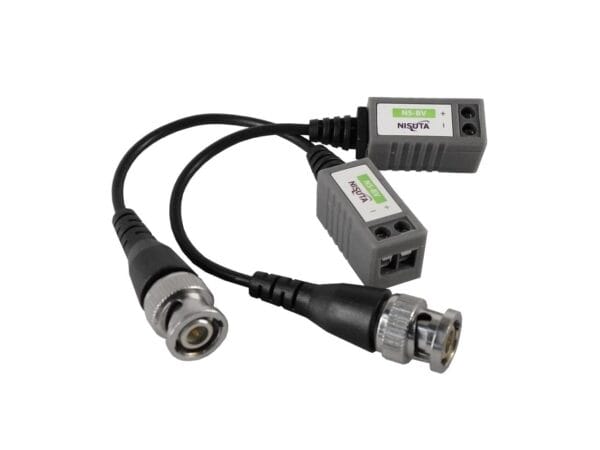 BALUN DE VIDEO PASIVO BNC A BORNERA X PAR NS-BV