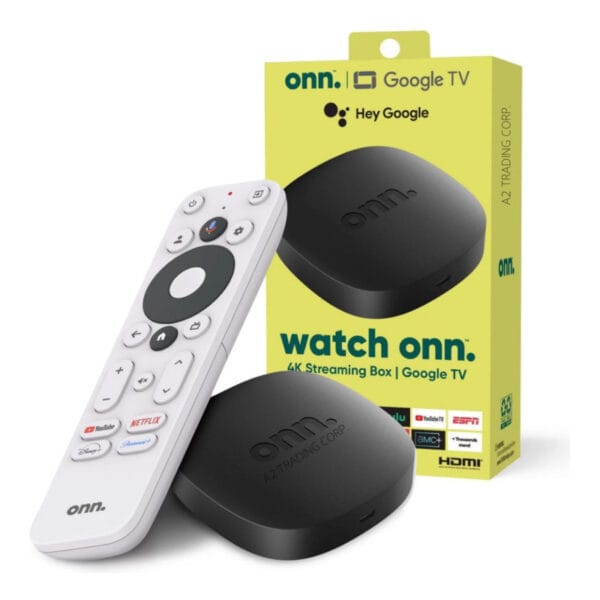 GOOGLE WATCH ONN 4K STREAMING BOX GOOGLE TV