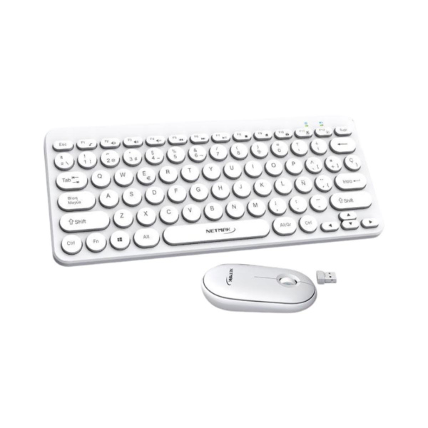 COMBO INAL TECLADO y MOUSE NETMAK NMKB850-W BLANCO - Image 2