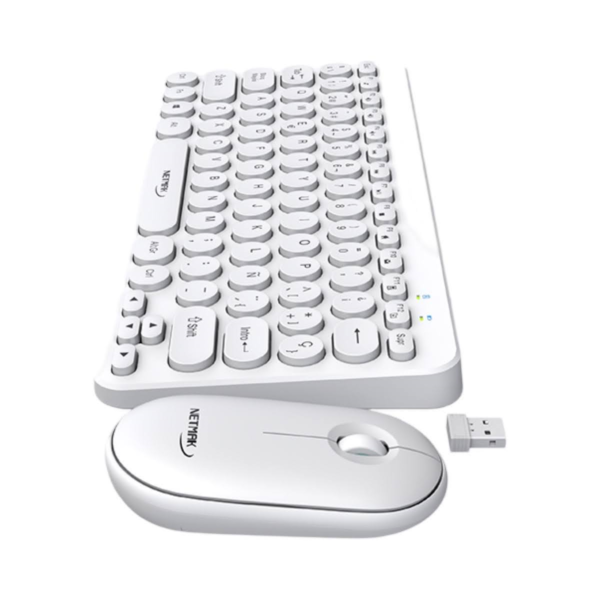 COMBO INAL TECLADO y MOUSE NETMAK NMKB850-W BLANCO - Image 3