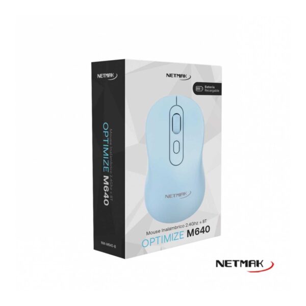 MOUSE DUAL INAL y BT NETMAK NM-M640 AZUL 1600DPI - Image 3