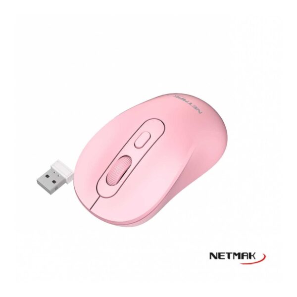 MOUSE DUAL INAL y BT NETMAK NM-M640 ROSA 1600DPI - Image 3