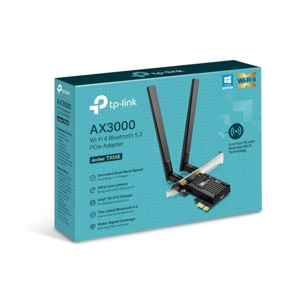 PLACA DE RED TP-LINK AX3000 ARCHER TX55e PCIe DUAL