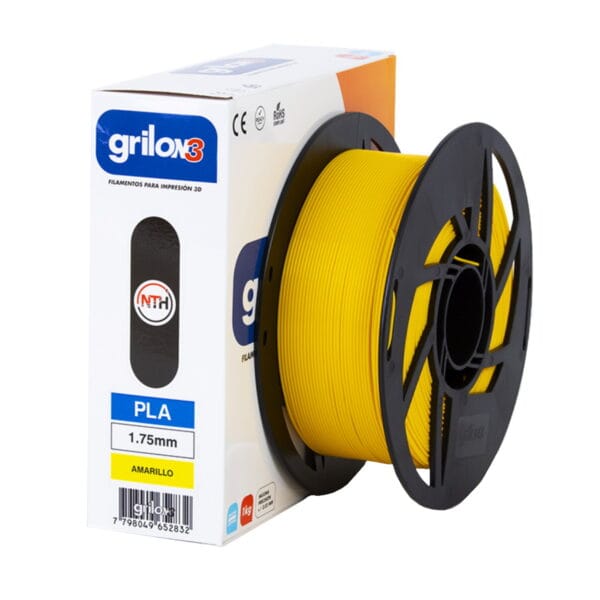 FILAMENTO DE IMPRESION GRILON3 1Kg1.75mm AMARILLO