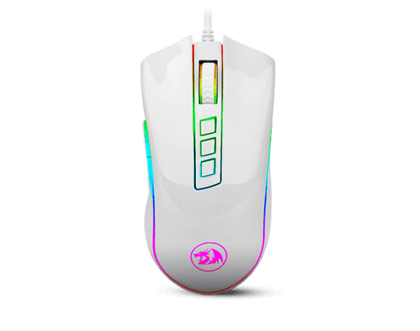 MOUSE GAMER RGB 10MIL DPI BLANCO REDRAGON COBRA M711W