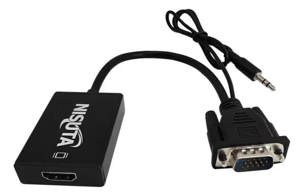 CONVERSOR VGA a HDMI + AUDIO NISUTA NS-COVGHD4