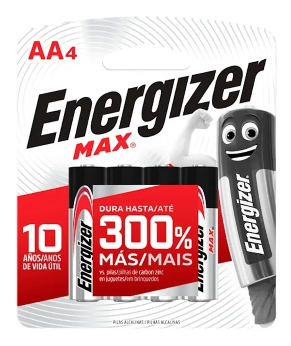 PILA AAx4 ENERGIZER MAX X4u. AA4 AABP4