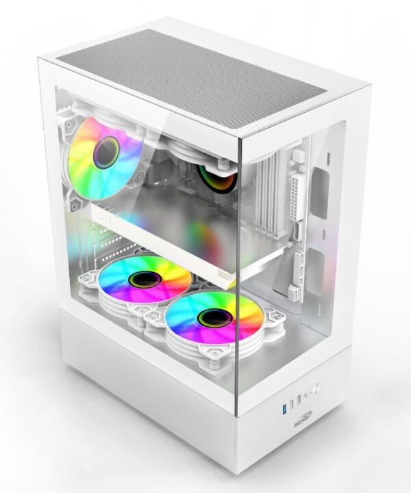 GABINETE GAMER SENTEY H10 BLANCO 6100-SF - Image 3