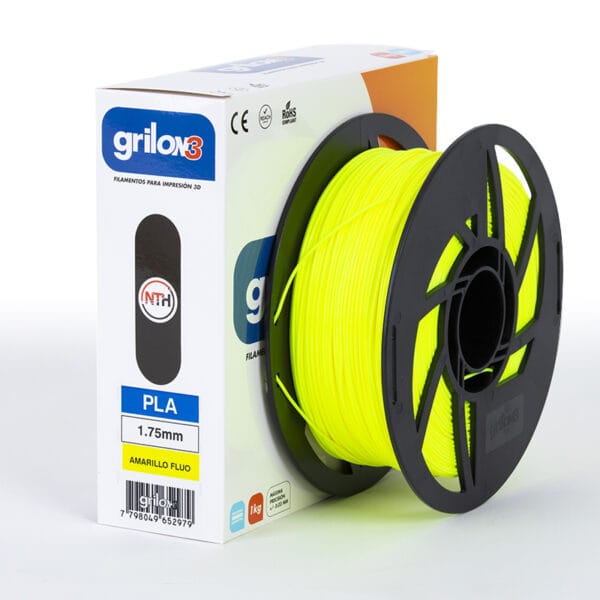 FILAMENTO DE IMPRESION GRILON3 1Kg1.75mm AMAR.FLUO