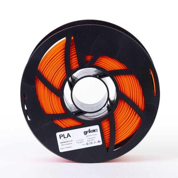 FILAMENTO DE IMPRESION GRILON3 1Kg1.75mm NARANJA FLUO - Image 2