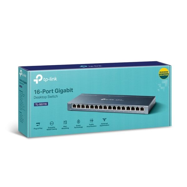 SWITCH 16Ptos TP-LINK TL-SG116 1000Mbps GIGABIT - Image 2