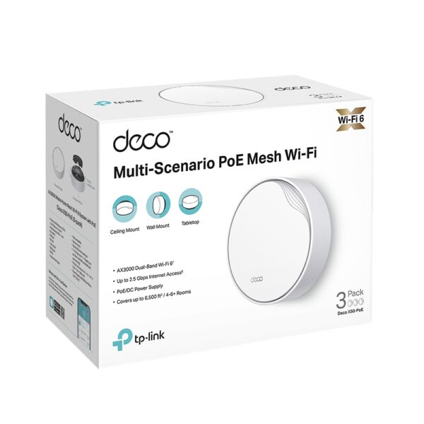 DECO X50-Poe PACK DE 3 MESH AX3000 DUAL TP-LINK - Image 2