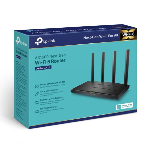 ROUTER 4P TP-LINK ARCHER AX12 AX1500 WIFI6 - Image 4