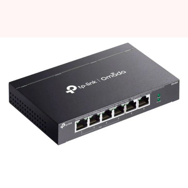 SWITCH 6 PTOS TP-LINK DS106P PoE+ 10/100Mbps OMADA