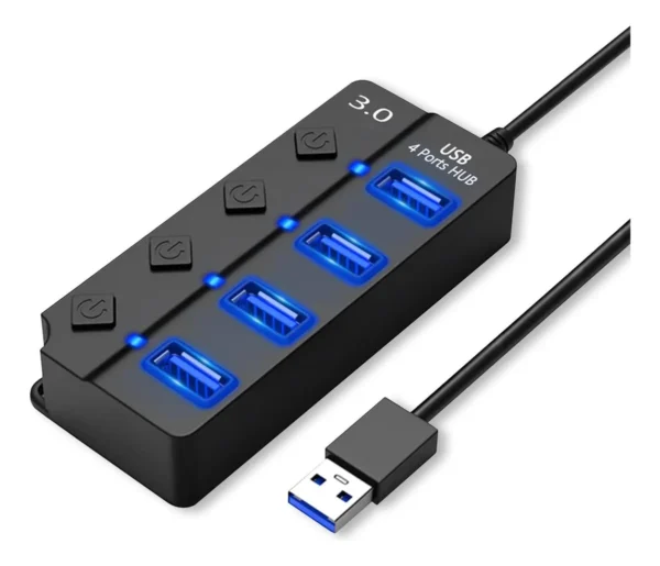 HUB USB 3.0 4 PUERTOS INT.CO KQ008H 5Gbps