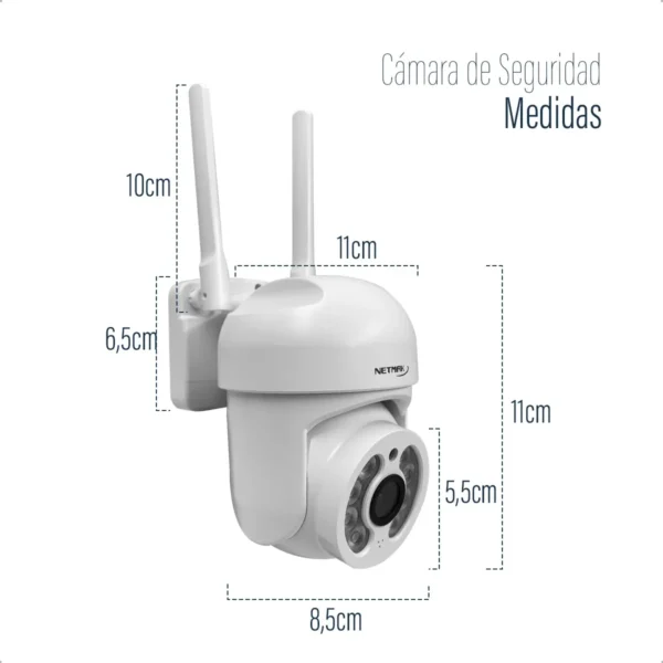 CAMARA IP WIFI FHD 1080p EXTERIOR NETMAK NM-IPCAM3 - Image 4