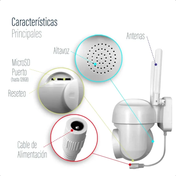 CAMARA IP WIFI FHD 1080p EXTERIOR NETMAK NM-IPCAM3 - Image 5