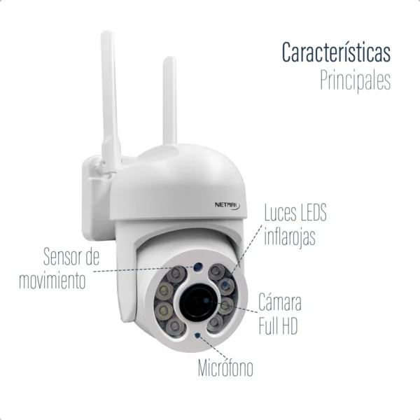 CAMARA IP WIFI FHD 1080p EXTERIOR NETMAK NM-IPCAM3 - Image 7