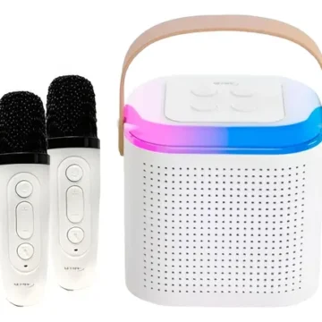 PARLANTE BT + 2 MICROFONOS KARAOKE NETMAK NM-MOLLY