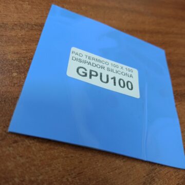 PAD TERMICO 100 X 100 DISIPADOR SILICONA GPU CELES