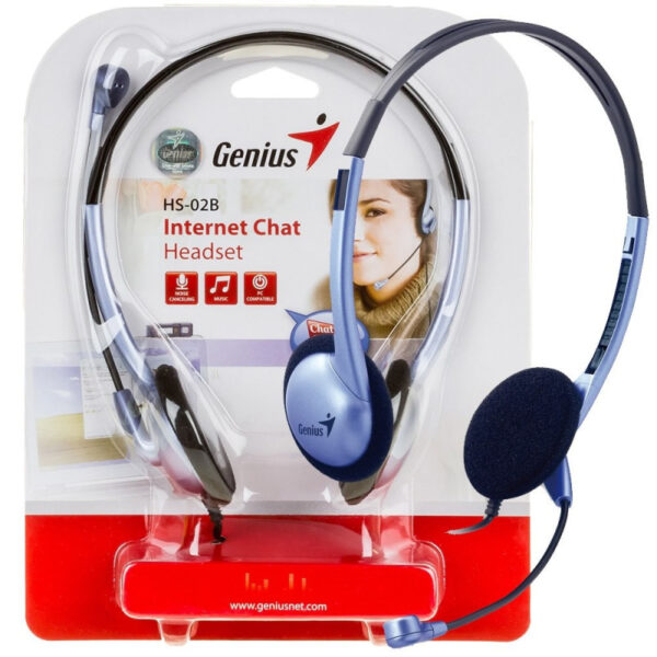 AURICULAR C/MICROFONO GENIUS HB-02B CELESTE - Image 4