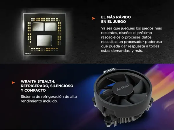 MICRO AMD RYZEN 5 5600X 4.6GHz PCIe4.0 (SIN VIDEO) - Image 4