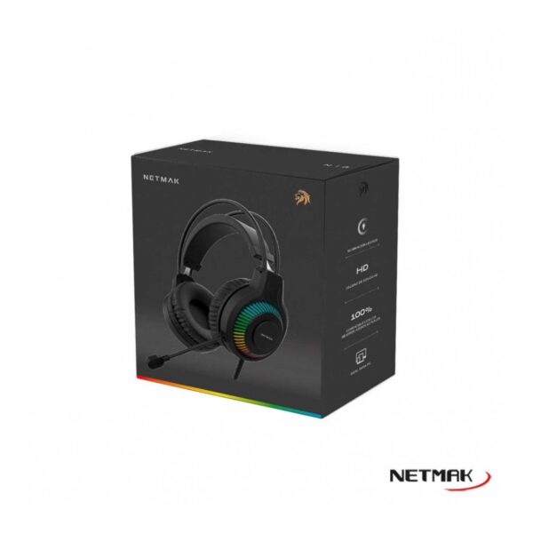 AURCULAR GAMER VINCHA RGB C/MICRO NETMAK NM-N18 - Image 2