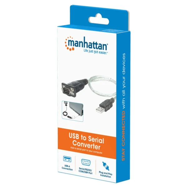 CONVERSOR USB A SERIAL DB9M MANHATTAN PL2303 - Image 3