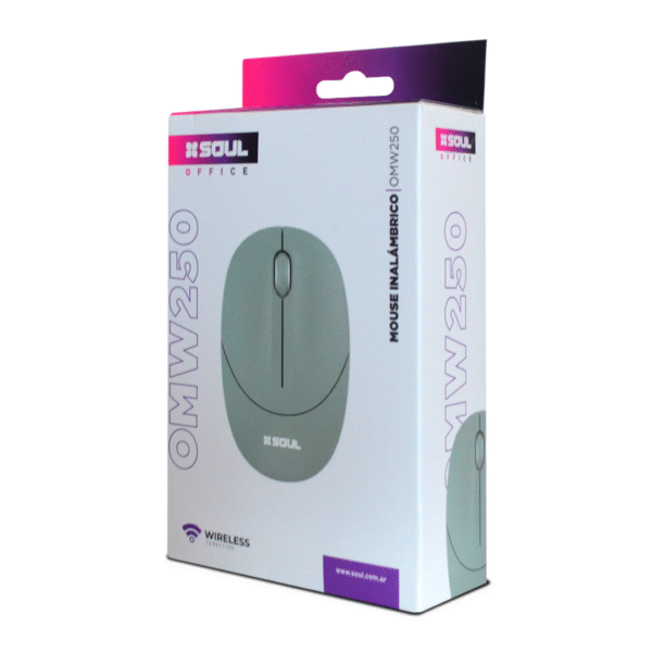 MOUSE INALAMBRICO SOUL OMW250 NEGRO 1600DPI - Image 2