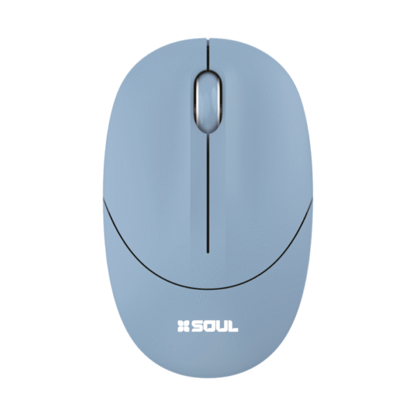 MOUSE INALAMBRICO SOUL OMW250 CELESTE 1600DPI