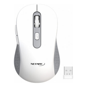 MOUSE DUAL INAL y BT NETMAK NM-M690 BLANCO 1600DPI