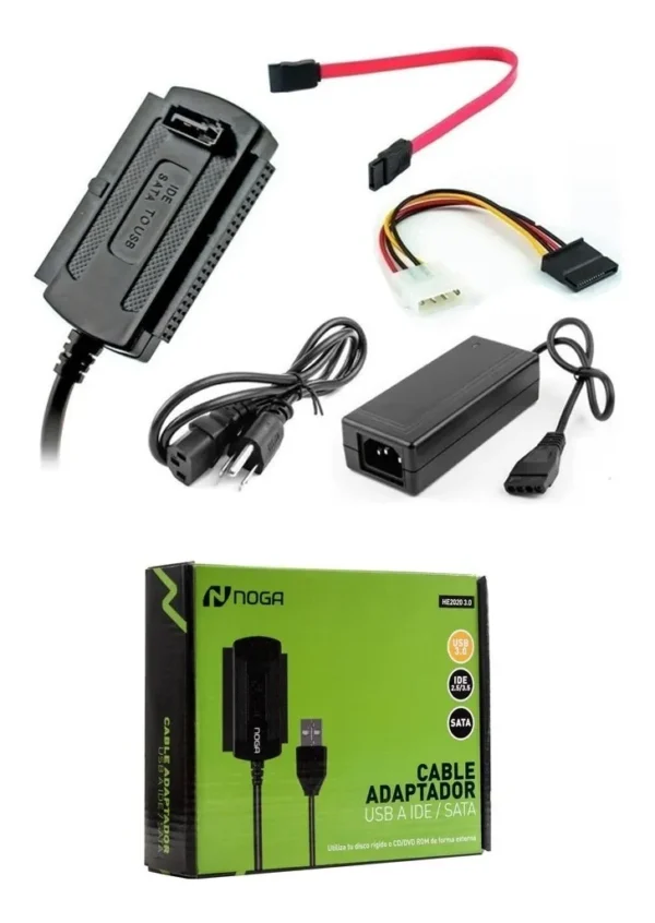 CONVERSOR USB a IDE/SATA NOGA HE2020 3.0 - Image 2