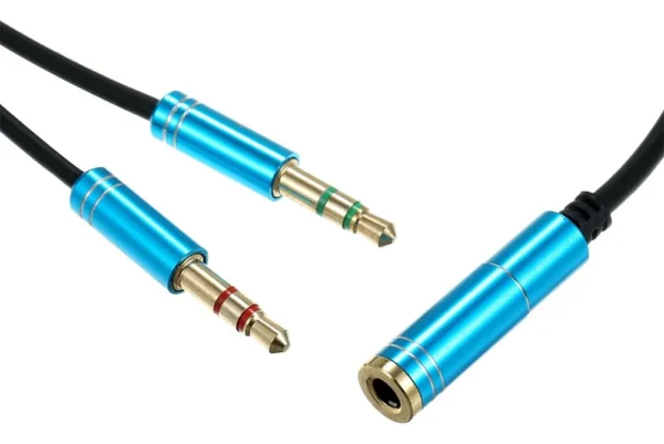 CABLE ADAPTADOR PLUG H A 2 PLUG M 3CONTACTO SKYWAY