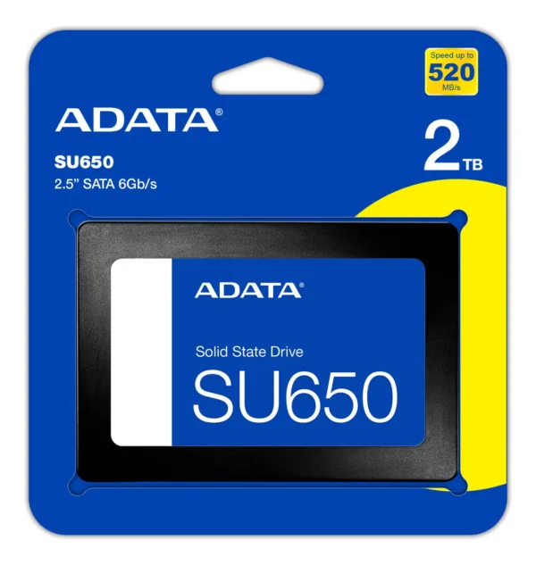 DISCO SOLIDO 2TB ADATA SU650 2.5 SATA 6Gb/s