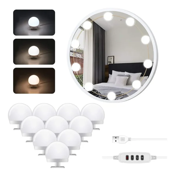 TIRA LUCES LED PARA ESPEJO 3 TONOS SKYWAY GM-4058 - Image 5