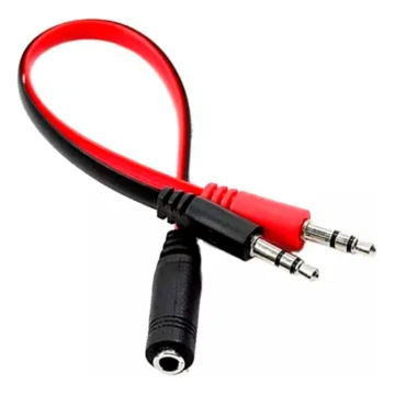CABLE ADAPTADOR 1 PLUG H a 2 PLUG M  NOGA 3.5mm