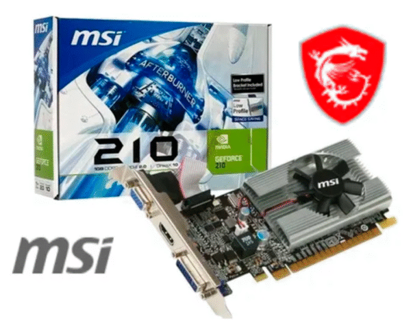 PLACA VIDEO MSI GEFORCE 210 1GB DDR3 PCIe 2.0