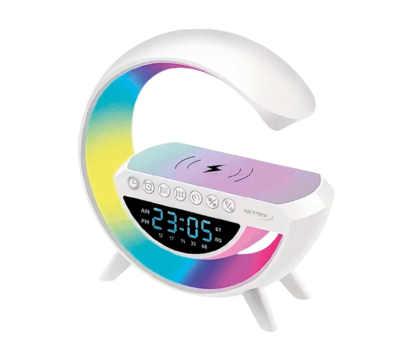 VELADOR PARLANTE 6en1 RGB CARGADOR NETMAK NM-DREAM