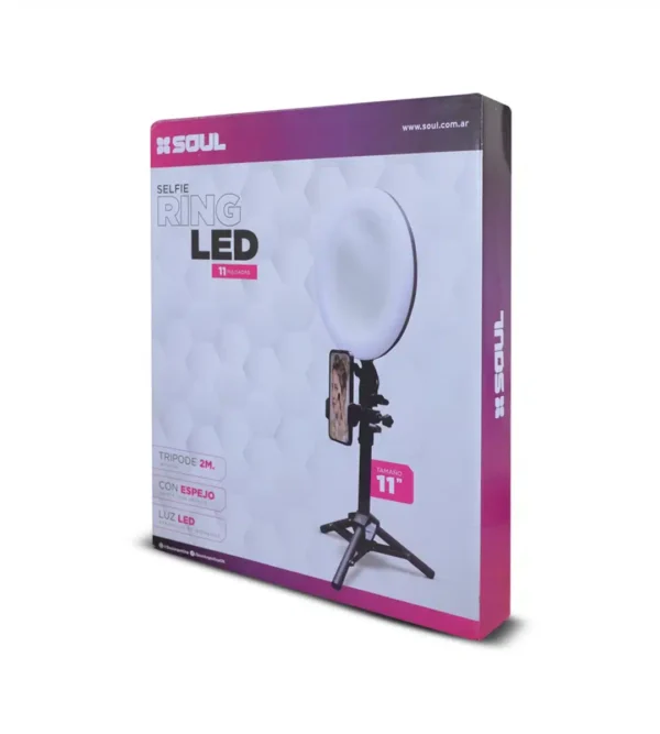 ANILLO LUZ LED SELFIE RING SOUL 11 + TRIPODE 2Mts - Image 3