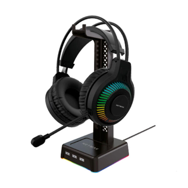 SOPORTE P/AURICULAR NETMAK NM-HS430 RGB 28cm - Image 3