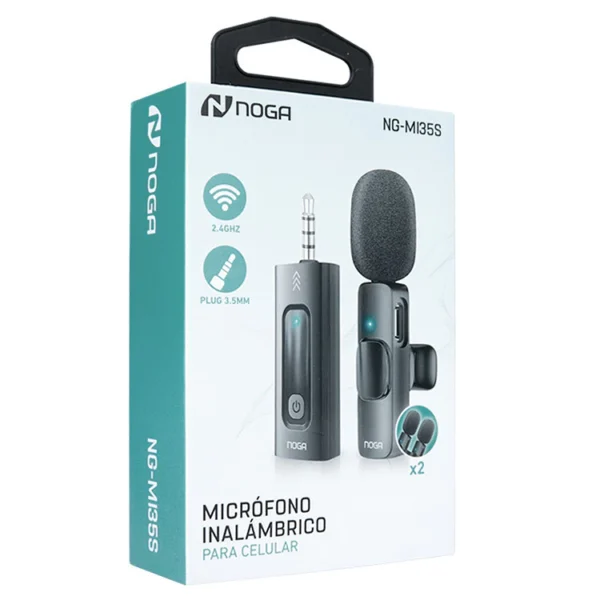 MICROFONO CORBATERO NOGA INALAMBRICO PLUG NG-MI35S - Image 2