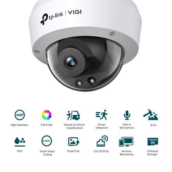 Camara Ip Tp-link Vigi C240 Domo 4mp Ik10 Ip67 - Image 2
