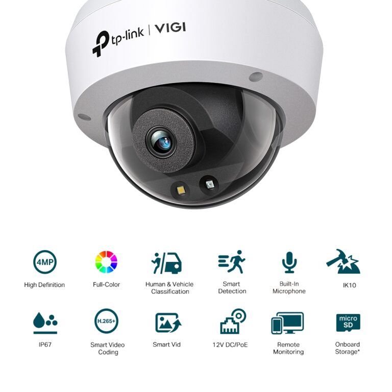 CAMARA IP TP-LINK VIGI C240 DOMO 4MP IK10 IP67 - Image 2